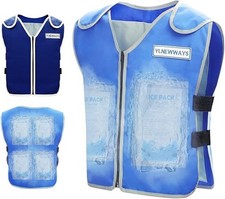 Cooling Vest for Men Women, Ice Reflective Vest with 24 PCS Ice Packs, Cool Jack