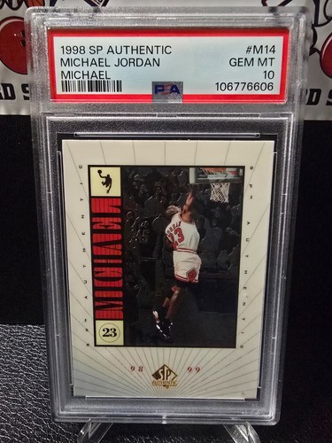 1998 SP Authentic "Michael" MICHAEL JORDAN #M14 PSA 10 POP 9