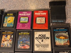 Atari 7800 Console With 15 Games In box Tested Defender Frogger Pac Man No dupes