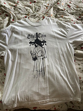 Perverts Ethel Cain Logo Graphic Print White Cotton Crew Neck T-Shirt 2XL