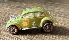 Hot Wheels Custom Volkswagen Redline 1967 Olive Green Flowers Decals Sunroof Hot Wheels Custom Volkswagen Redline 1967 Olive Green Flowers Decals Sunroof