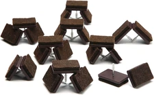 Nail on Felt Pads  Furniture Pads Nail- Floor Protectors for Furniture Legs 24Pa