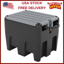 58 Gallon Portable Gasoline Fuel Tank W/12v Electric Pump For Trucks,tractors