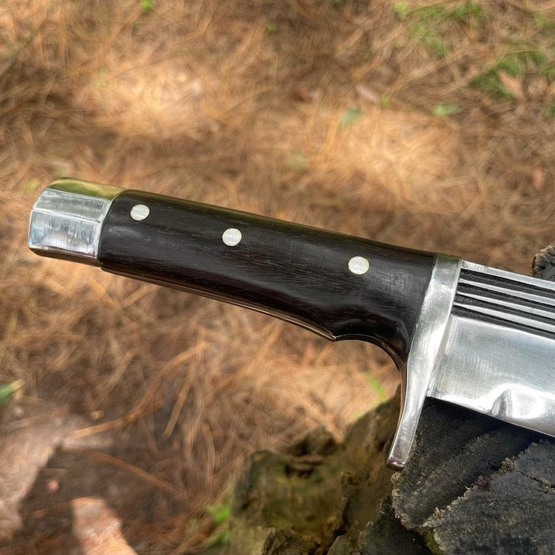 Custom Handmade Carbon Steel Blade Tactical Bowie Knife - Hunting Knife Camping