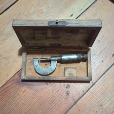 Vintage  Micrometer 0-1" INCH  Screw Gauge  Measurement Tool IN BOX