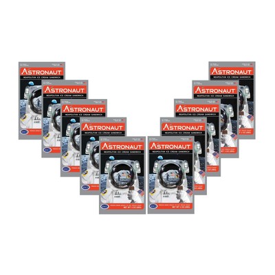Astronaut Space Food Freeze-Dried Neapolitan Ice Cream Sandwich 10 Packets Gift