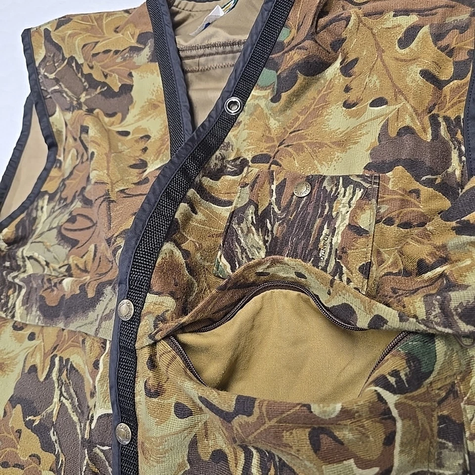 Vintage Cabela's Mens Camo Hunting Vest XXL Game Bag Mossy Oak Made In USA - Image 4 of 4