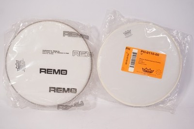 2x Remo USA 10'' Weather King Practice Pad + Emperor Batter Drumheads Felle Skin