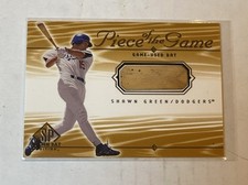 2000 Upper Deck Shawn Green #SG Piece Of The Game Used Bat Relic LA Dodgers