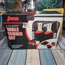 PENN 4 Player TABLE TENNIS SET w/ 4 Paddles 6 Balls Storage Bag NEW SEALED!