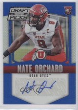 2015 Panini Prizm Collegiate Draft Picks Blue 71/75 Nate Orchard #227 Auto 7p8