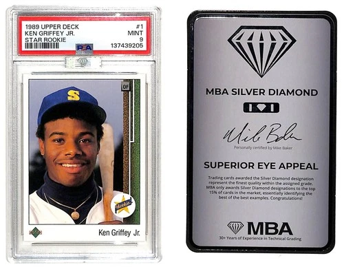 1989 Upper Deck Ken Griffey Jr. Star Rookie #1 MBA Silver New Cert PSA 9 MINT