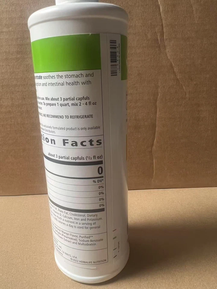 Concentrado de aloe Herbalife sabor mango 16 fl oz, para la salud digestiva Foto 3 de 3