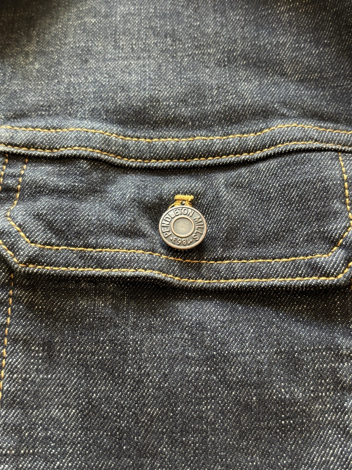 Pendleton Men’s Denim Jacket With Southwestern Az… - image 7