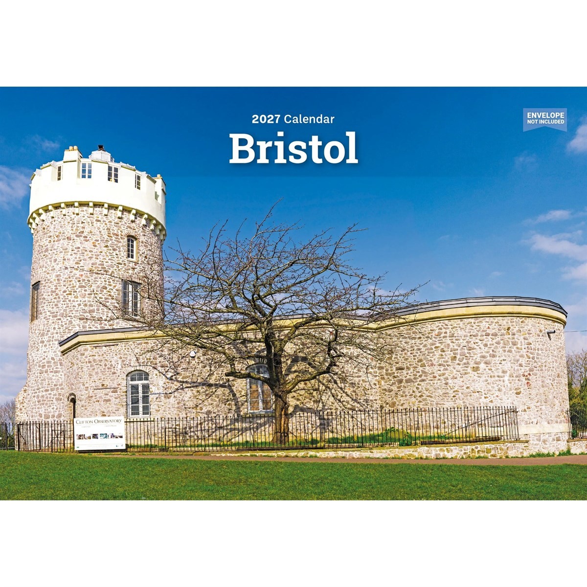 Bristol A5 Calendar 2027, Wall Calendars, Month To View, Travel, Gift