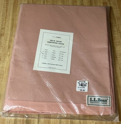 Vintage L.L. Bean Comforter Cover Duvet, Pink  , Size-Full, USA Made, NEW!