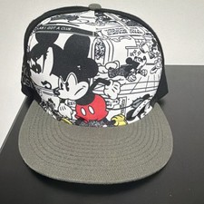 YCMI Mickey Mouse Disney Snapback Hat Black Gray White Red Yellow