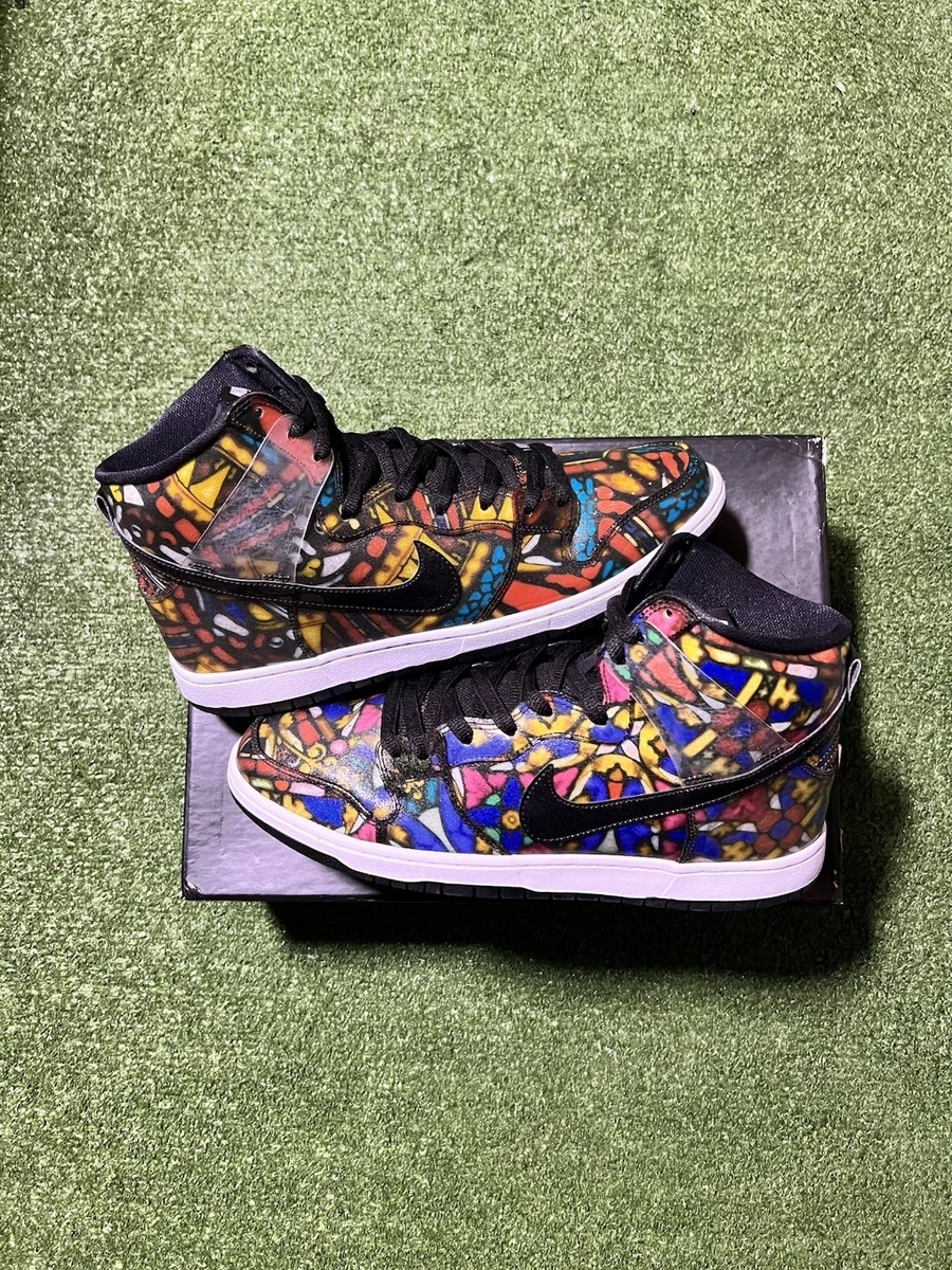 Nike Concepts x SB Dunk Special Box High Stained Glass | eBay