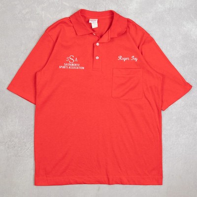 Hartwell Vintage Sacramento Sports Single Stitch Polo T-Shirt Medium Herren