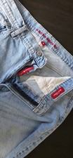 Lucky Brand Women's Blue Boy Mid-Rise Relaxed Straight Jeans Size 14 32 R
