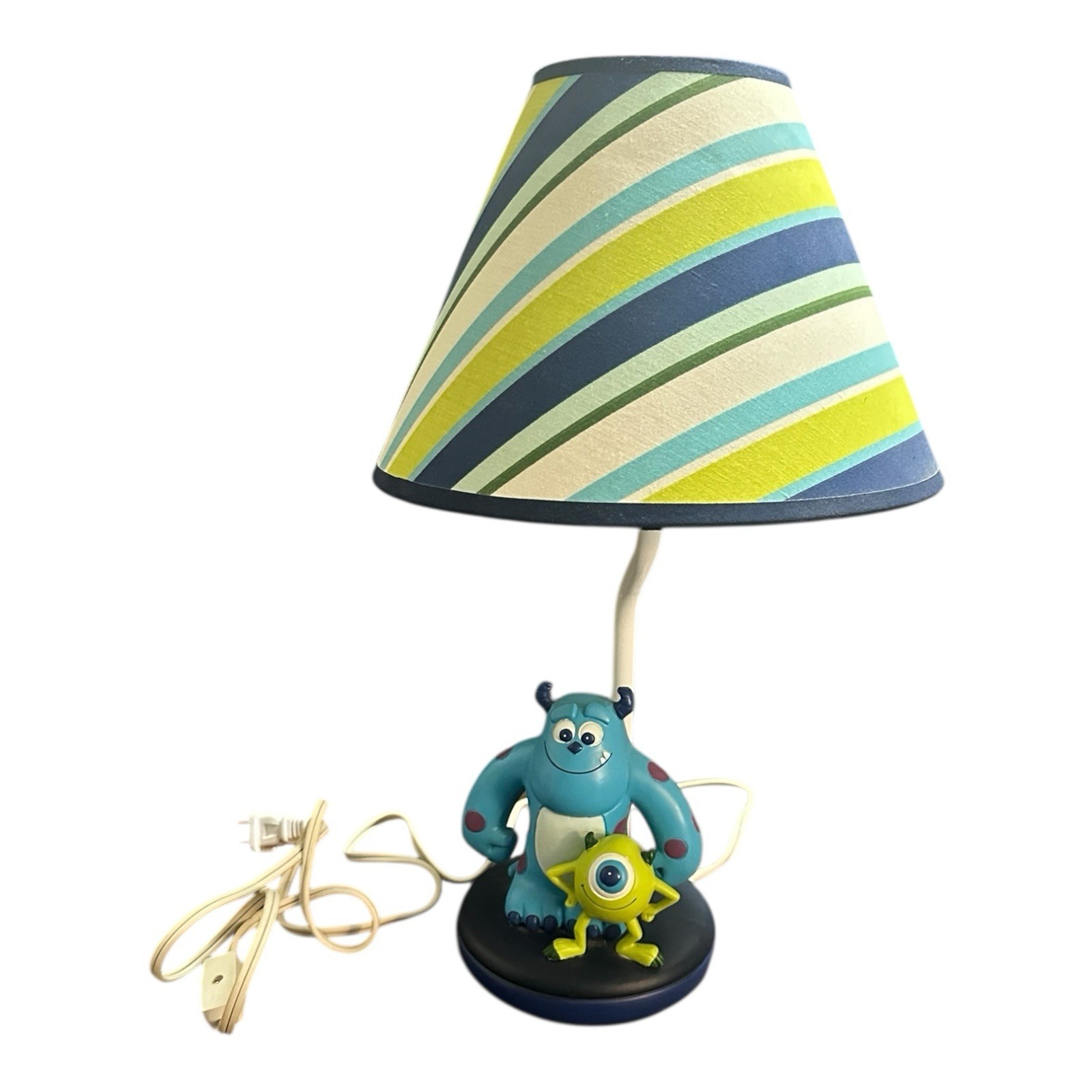Disney Baby Monsters Inc Mike And Sully Table Lamp & Matching Shade (Works) Y2k