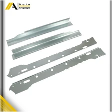 Outer And Inner Rocker Panels Black & Sliver For Ford F-150 Extended 1999-2003