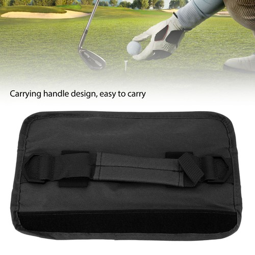 Versatile Black Golf Club Bag - Durable Polyester Detachable Strap - Picture 3 of 17