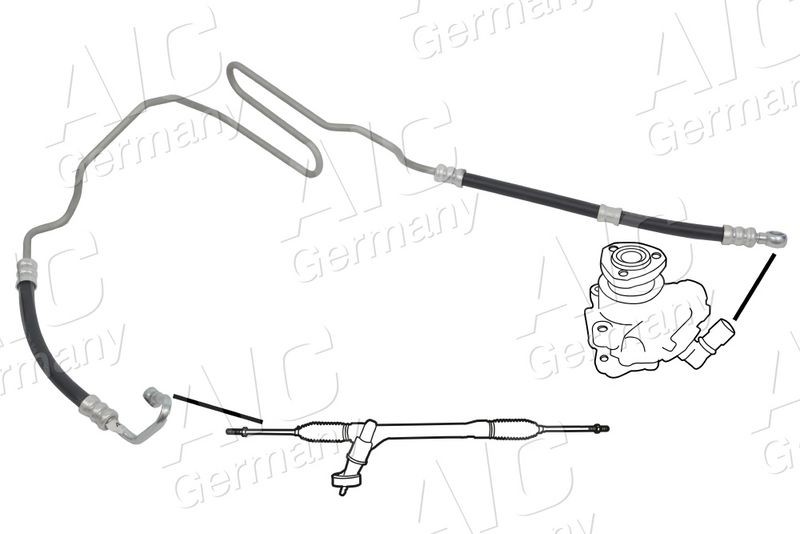Tuyau hydraulique pour réparer la fuite de direction Audi 1J0422893CN