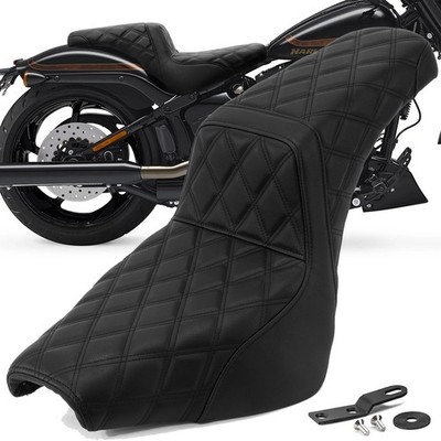 Motorcycle Passenger Seat Two-Up for Harley Softail Slim DELUXE Standard 2018-UP