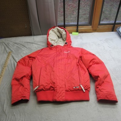 Spyder Down Jacket Womens 8 Medium Red THICK Insulated Waterproof Hood Zip Ski
