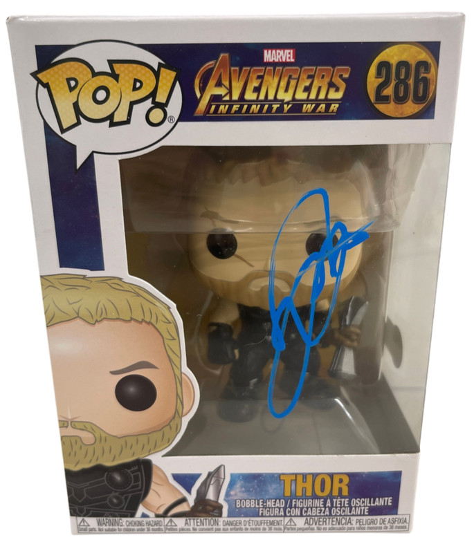 Chris Hemsworth Signed Thor Funko Avengers Infinity War Marvel Autograph Beckett