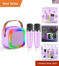 Portable Karaoke Machine for Kids with Light Up Speaker 10-Hour Battery Life