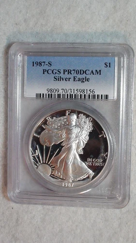 1987-S American Silver Eagle Proof — photo from another recent sale