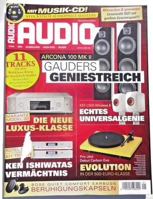 AUDIO 1/21,PRO-JEKT CARBON EVO,VTL IT 85,MARANTZ MOD. 30,GAUDER ARCONA 100 MK II