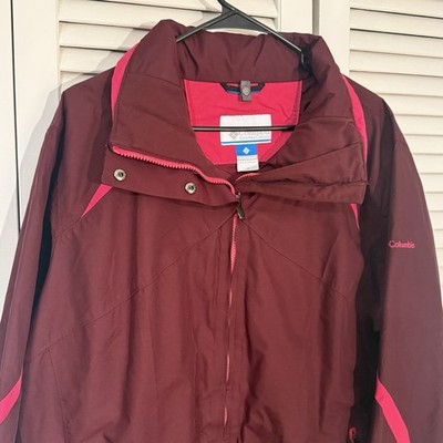 Columbia Bugaboo Jacket Women s 1X Purple and Pink Full Zip