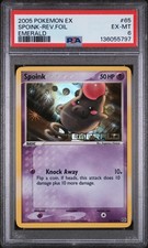 2005 POKEMON EX EMERALD #65 SPOINK-REVERSE FOIL PSA 6 on eBay