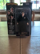 BendyFigs Noble Toy Collection Harry Potter 7" Action Figure with Display Stand