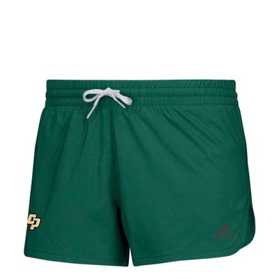 Cal Poly Mustangs NCAA Adidas Women's Climalite Lined Woven 2'' Running Shorts