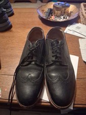 Frye Mens Wingtip Black Oxford Lace Up Size 1...