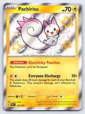 Pachirisu Holo Shiny Rare SV: Paldean Fates 138/091 NM on eBay