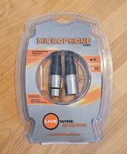 Live Wire Advantage 3 Foot Microphone Cable New