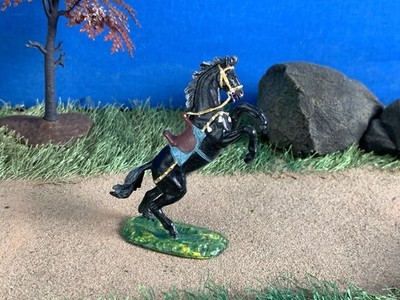 Vintage Elastolin Germany Horse Standing on Two Legs Miniature - 1:45 (40mm)