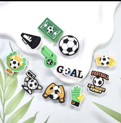 2pc Random Football Croc Charms Soccer Jibbitz for Boys Girls Shoes  UK