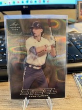 2023 Leaf Trinity Mega Box - Steel Evan Carter #S-24 Silver Lava (RC)