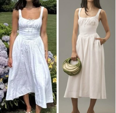 NWOT $278 REFORMATION Balia 100% Linen Midi Dress White USsz4 | eBay NWOT $278 REFORMATION Balia 100% Linen Midi Dress White USsz4 | eBay