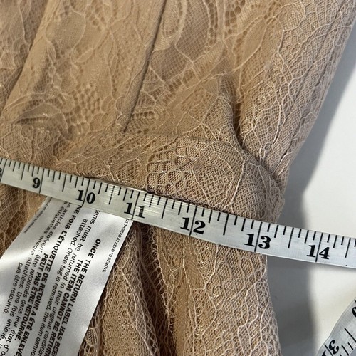NEW BCBGMAXAZRIA Sz 4 Celeste Pink Lace Strapless Sheer Evening Dress - Picture 10 of 10