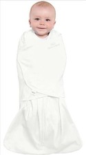 Halo Vegas Sleep Sack Swaddle Wearable Micro Cotton Blanket Cream Sz NB