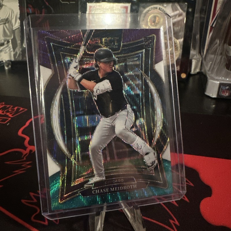 2025 Panini Select Chase Meidroth Concourse Tri-Color Prizm RC #55 White Sox
