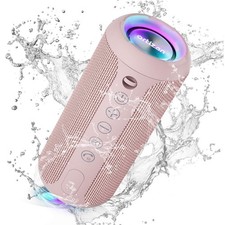 Portable Bluetooth Speakers, IPX7 Waterproof Wireless Speaker with 24W Loud S...