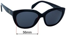 SFx Replacement Sunglass Lenses fits Prada SPR 16X - 56mm Wide